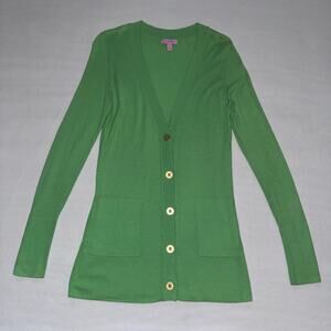 Lime Green Lilly Pulitzer Cardigan Sweater